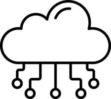 Cloud Computing Icon Style vector