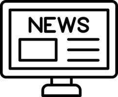 Breaking News Icon Style vector