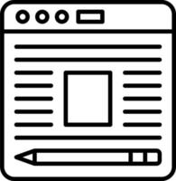 Blog Icon Style vector