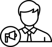 Account Executive Male Icon Style vector