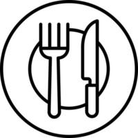 Dinner Icon Style vector