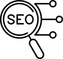 Search Engine Optimisation Icon Style vector