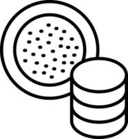 5D Data Storage Icon Style vector