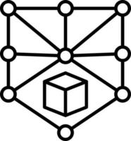 Blockchain Icon Style vector