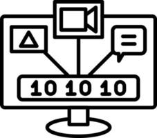 Digital Strategy Icon Style vector