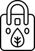 Eco Bag Icon Style vector