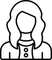 Female Model Icon Style vector