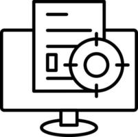 Contextual Targeting Icon Style vector