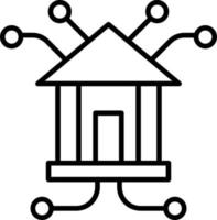 Branch Network Icon Style vector