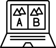 Ab Testing Icon Style vector