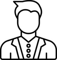 Male Model Icon Style vector