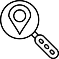 Location Finder Icon Style vector