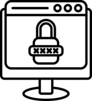 Web Security Icon Style vector