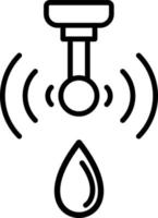 Smart Water Sensor Icon Style vector