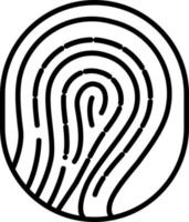 Thumb Print Icon Style vector