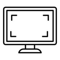 monitor icono estilo vector