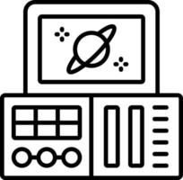 Space Control Panel Icon Style vector