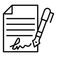 Contract Icon Style vector