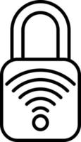 Smart Lock Icon Style vector