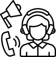 Telemarketing Icon Style vector