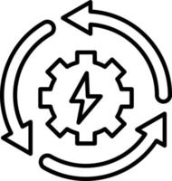 Recycle Energy Icon Style vector