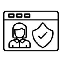 Access Control Icon Style vector