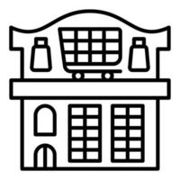 Supermarket Icon Style vector