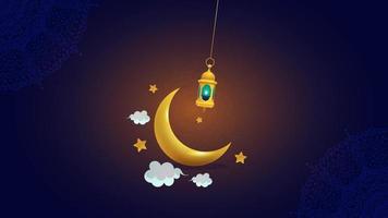 Islamic Background Animation Video for Ramadan Kareem. Eid-al-fitr and Eid-al-adha Video Template Background