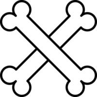 Crossbones Icon Style vector