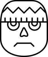 Frankensteins Monster Icon Style vector