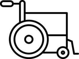 Wheel Chair Icon Style vector