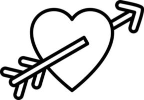 Heart Arrow Icon Style vector