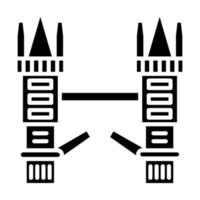 Tower Bridge Icon Style vector