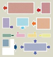 Set of an information drawing for design. A vector illustration