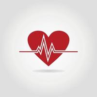 el cardiograma de un ritmo de corazón. un vector ilustración