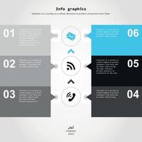 Set of an information drawing for design. A vector illustration