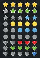 Collection of beautiful buttons for the Internet. A vector illustration