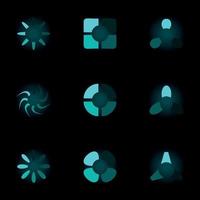Set of icons for web design. A vector illustration