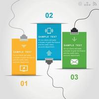 Set of an information drawing for design. A vector illustration