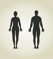 Silhouettes of men. A vector illustration