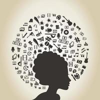 Abstraction on the theme of art vector