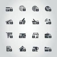 Set of icons of houses for web design vector