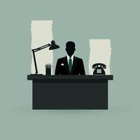 Abstraction on the office theme vector