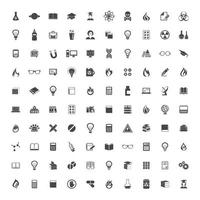 Collection of icons a science. A vector illustration