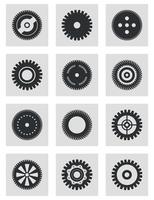 Gear wheel from tools. A vector illustration