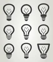 Abstraction on the theme of a light bulb vector