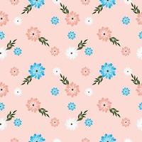 Seamless abstract colorful flowers pattern background  for wallpaper,gift wrapping,packaging seamless vector background design