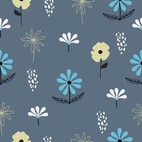 Seamless abstract colorful flowers pattern background  for wallpaper,gift wrapping,packaging seamless vector background design