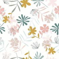 Seamless abstract colorful flowers pattern background  for wallpaper,gift wrapping,packaging seamless vector background design