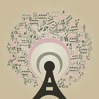 Abstraction on the theme of music vector